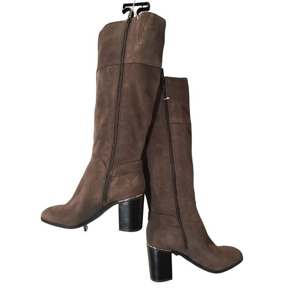 Bandolino Ollia Tall Suede Leather Block Heel Boot Women's size 9 - Picture 5 of 13